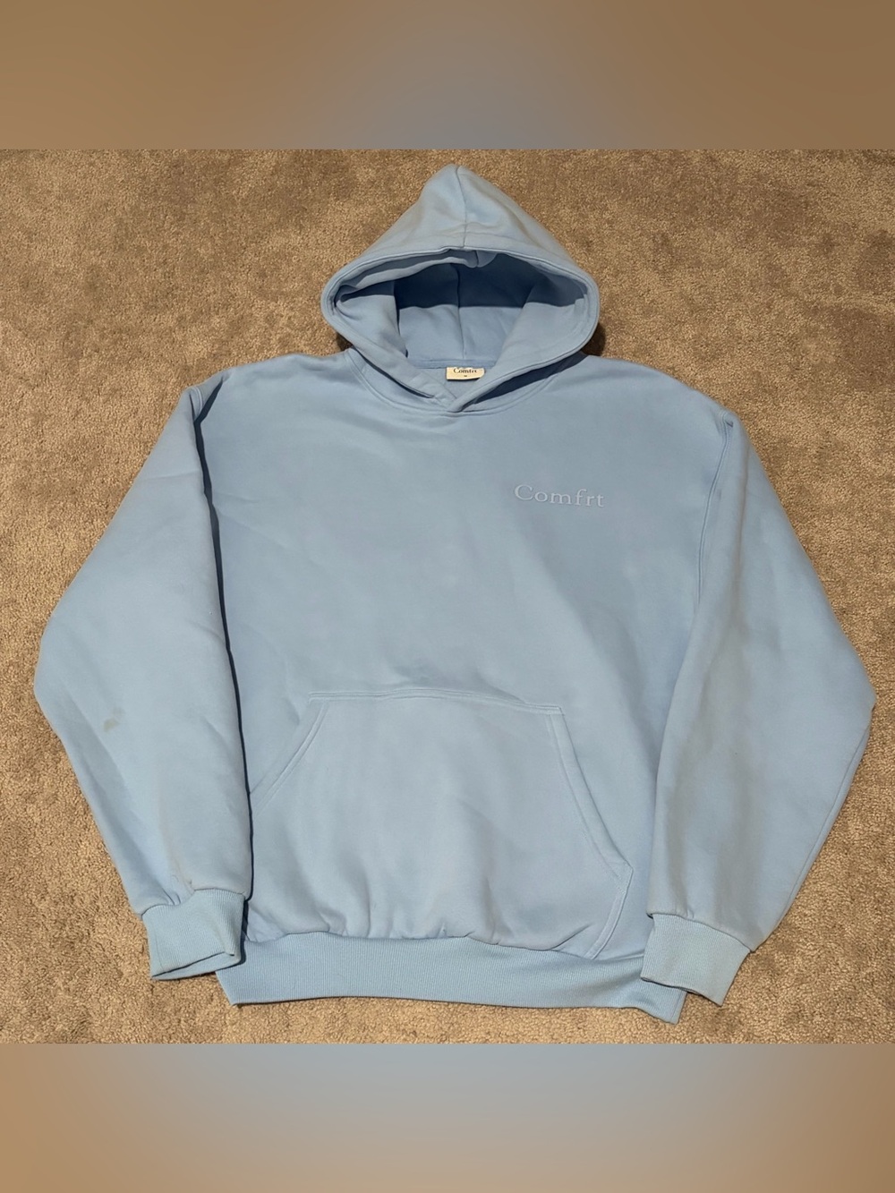 Comfrt Women's Light Blue Pullover Hoodie Size Medium